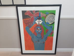 Corneille - zeefdruk 72/120, gesigneerd en '88 kopen? Bied vanaf 475!