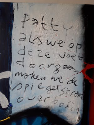 Herman Brood - schilderij, Patty , 115x 90 cm, HB-M certificaat kopen? Bied vanaf 3900!