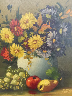 Tilly Moes - Stilleven met bloemen en fruit kopen? Bied vanaf 35!