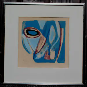 Bram van Velde - Ingelijste kleuren litho - 1975 kopen? Bied vanaf 299!