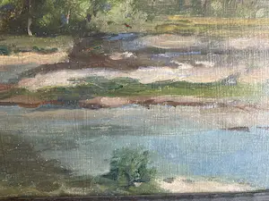 Niet of onleesbaar gesigneerd - Impressionistisch landschap kopen? Bied vanaf 1!
