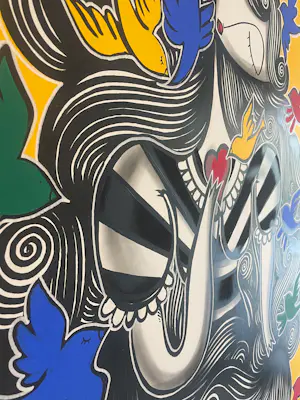 Alexandros Skoutariotis - “Lady with Birds – Large Original by Sonke (2020)” kopen? Bied vanaf 1200!