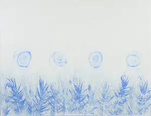 Johannes van Hoften - Acryl op papier, Groei 4 - Ingelijst kopen? Bied vanaf 1!