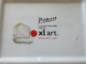 Niet of onleesbaar gesigneerd - Porseleinen asbakje Picasso - XL Art kopen? Bied vanaf 1!