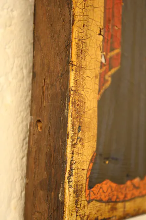 Niet of onleesbaar gesigneerd - Antiek Houten Icoon Our Lady of Mercy (1350) kopen? Bied vanaf 1!