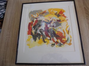 Lou Thissen - Zeefdruk. Titel, ''Olympic". kopen? Bied vanaf 50!