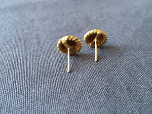 14K Goud - geelgouden antieke oorstekers met zaadparels kopen? Bied vanaf 1!