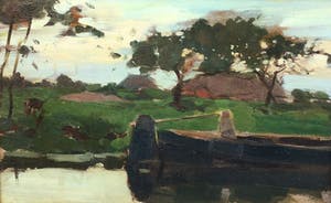 Cornelis Vreedenburgh - 7021, Praam langs de vaart met boerderij kopen? Bied vanaf 450!