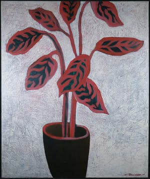 Marieke Thomassen - Acryl op doek, Plant (Groot) kopen? Bied vanaf 1!