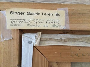 Dienke de Vries-Rohde - Fjord | Groot olieverfschilderij kopen? Bied vanaf 99!