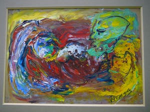 Niet of onleesbaar gesigneerd - Alu & Brun -expressionisme circa 1980- kopen? Bied vanaf 1!