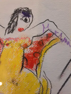 Anton Heyboer - Cancan danseres met spiegel..... kopen? Bied vanaf 140!