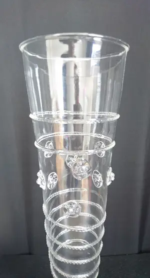 Niet of onleesbaar gesigneerd - Venetiaans mondgeblazen glazen flute (replica) kopen? Bied vanaf 1!