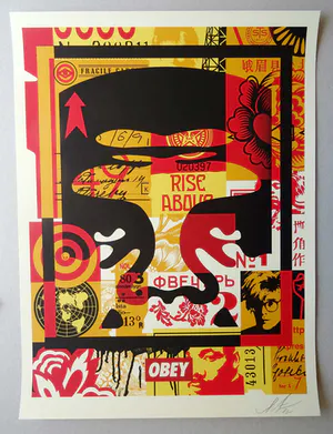 Shepard Fairey - (OBEY) - Face Collage I - offset - handgesigneerd kaufen? Bieten Sie von 89!