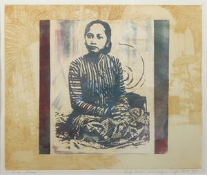 Leentje Linders - Kleurenets, In the afternoon - Ingelijst kopen? Bied vanaf 50!