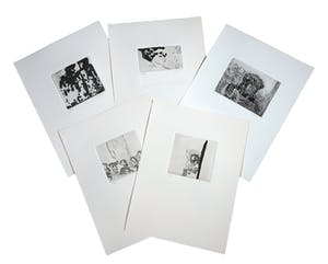 Luis Filcer - Lot van vijf etsen kopen? Bied vanaf 1!