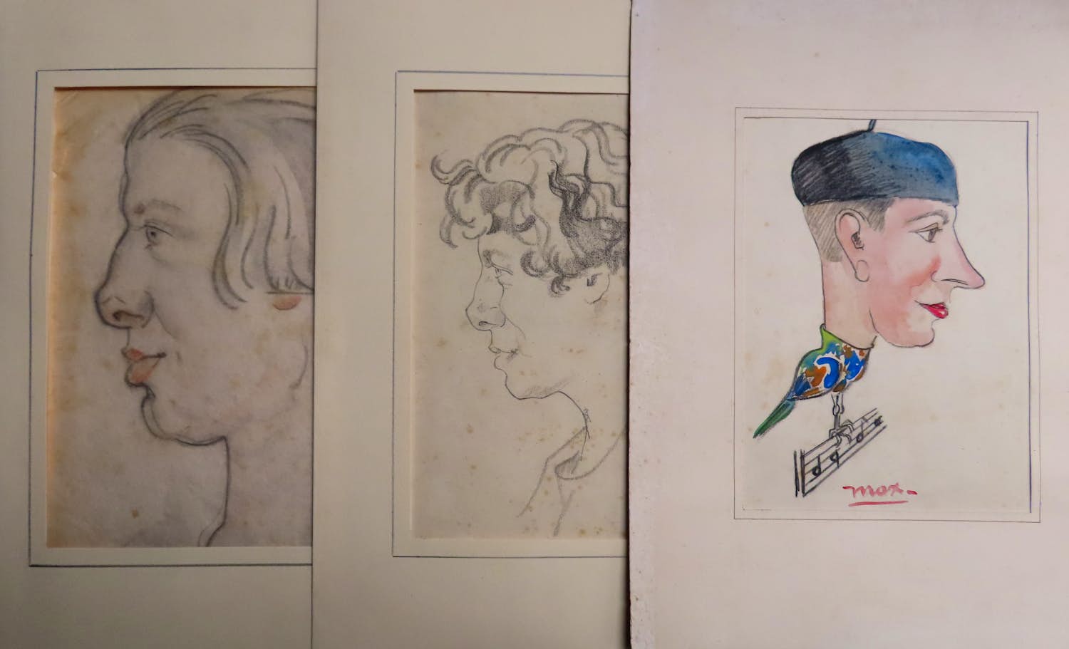 Hendrikus IJkelenstam - 3x portret van Bebby en Max kopen? Bied vanaf 65!