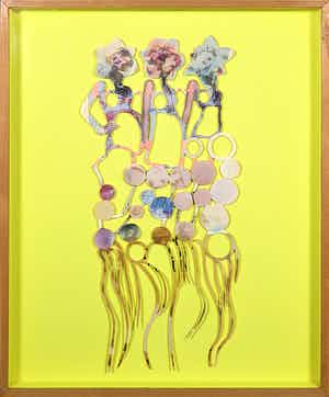 Lidy Jacobs - Collage, Lullaby - Ingelijst verkocht voor € 40!