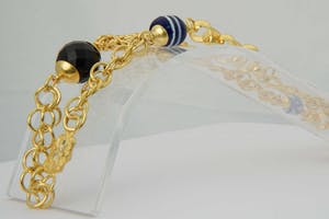 2539- Groot heren geel-gouden Alla Kondre collier - 18 krt gekeurd - 100 gram! kopen? Bied vanaf 2400!