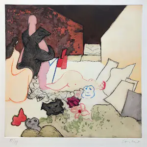 Constant - Het bondgenootschap tussen Casanova en de moraal, aquatint ets kopen? Bied vanaf 775!