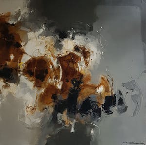 Machiel Hopman - Abstracte compositie tweeluik (groot) kopen? Bied vanaf 650!