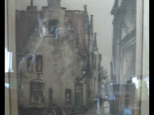 Roger Hebbelinck - trapjesgevel/steegje/twee wandelende personen kopen? Bied vanaf 45!