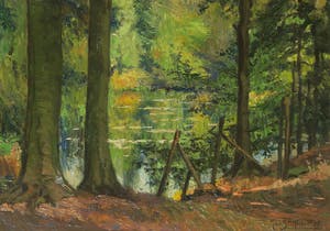 Jan Stapper - Olieverf op board, 's Gravelandseweg Hilversum kopen? Bied vanaf 60!