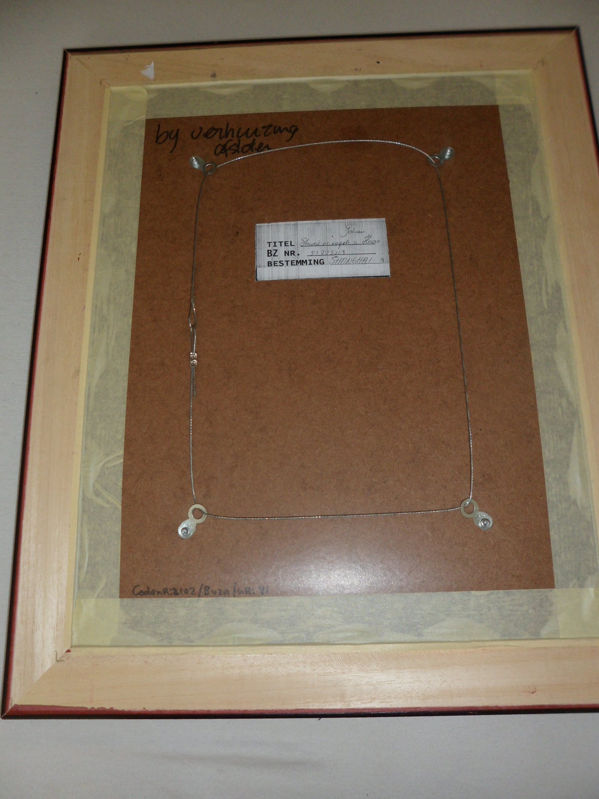 Johan de Haas - Houtskool op papier: Studie naar vogels kopen? Bied vanaf 40!