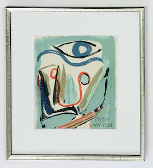 Bram van Velde - Enselvi ( voorkant Derriére le Miror 1952) met lijst! kaufen? Bieten Sie von 1!