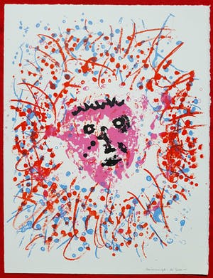 Jef Diederen - Mooi hoofd, litho kopen? Bied vanaf 45!