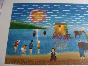 Niet of onleesbaar gesigneerd - Louis Vincent. Litho, Baden in de jaren 20 kopen? Bied vanaf 10!