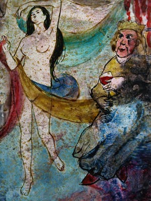 Jozef Bossaert - Gemengde techniek , “De dans van Salomé” – gesigneerd - 1985 kopen? Bied vanaf 10!