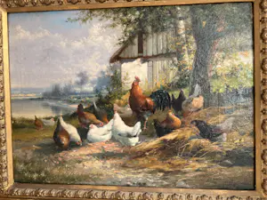 Jef Van Leemputten - “Kippen in het landschap” kopen? Bied vanaf 520!
