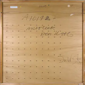 Jean van Wijk - Gemengde techniek op geperforeerd paneel, Zonder titel II - Ingelijst (Zeer groot) kopen? Bied vanaf 1!