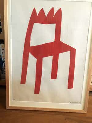 Klaas Gubbels - Rode Stoel verkocht voor € 300!