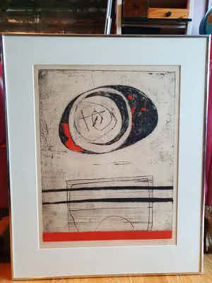 Cees Kortlang - Ets, VII - Ingelijst 11/15 verkocht voor € 80!