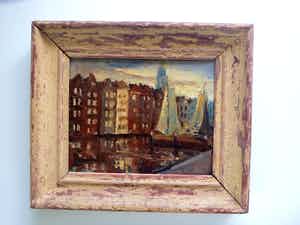 Frits Giltay - Zeilboten in stadshaven verkocht voor € 120!