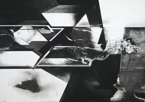 Ton Orth - Inkttekening, Abstract geometrische compositie kopen? Bied vanaf 60!