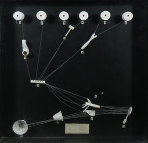 Jos Verbeek - Assemblage, Het principe van een radio - Ingelijst kopen? Bied vanaf 100!