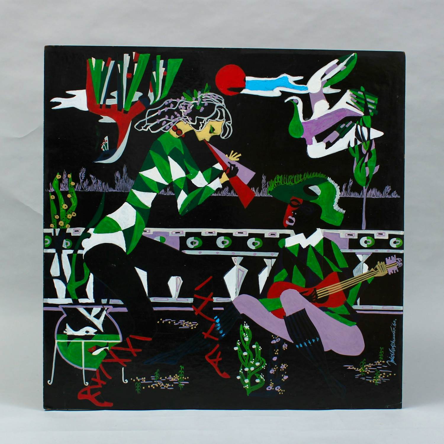 Jules Verschuuren - Compositie met musicerende figuren kopen? Bied vanaf 180!