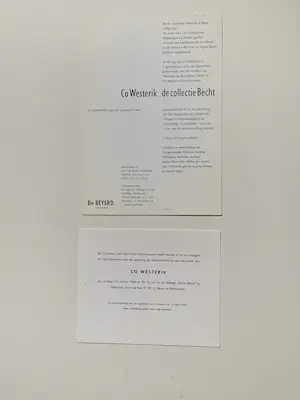 Co Westerik - Nieuwjaarskaarten, aankondigingen boekpresentaties en tentoonstellingen kopen? Bied vanaf 20!