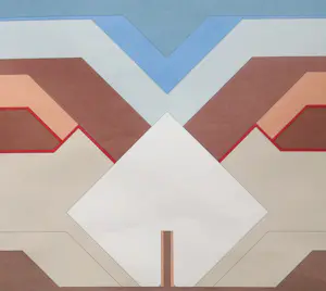 Jan van Goethem - Zeefdruk, Abstract-Geometrische compositie. Prent 190 kopen? Bied vanaf 95!