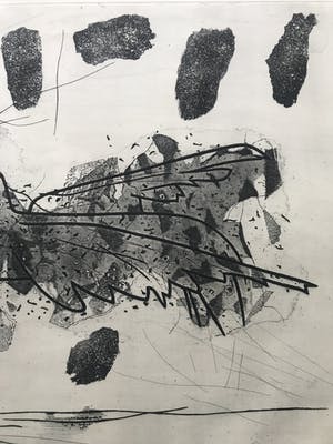 Wout van Heusden - Mooie, grote ets - 1956 - 4/20 kopen? Bied vanaf 1!