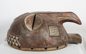 Luba - Groot houten vogelmasker met scarificaties kopen? Bied vanaf 1!