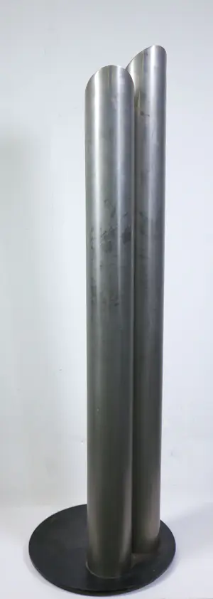 Rudolf Wolf - Metalen sculptuur, 2 vorm, 2 zuilen kopen? Bied vanaf 250!