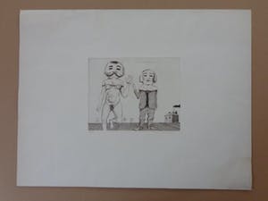 Herman Berserik - MASKERADE / ZW-W ETS / 49x65cm / SIG / 1972 kopen? Bied vanaf 30!