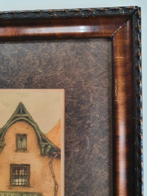 Jef Codron - Epicerie à Bruxelles (groot formaat in luxe lijst) kopen? Bied vanaf 1!