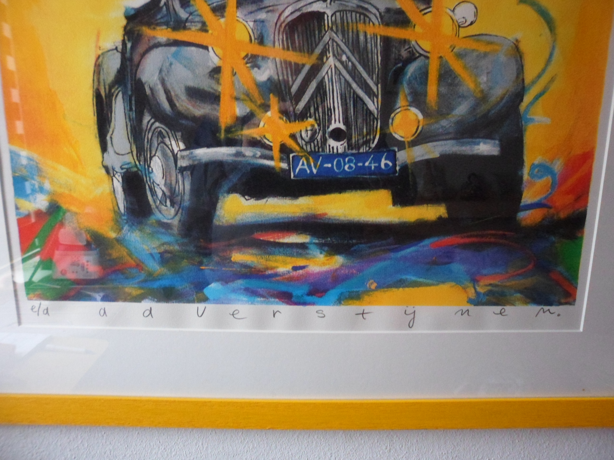 Ad Verstijnen - Kleuren zeefdruk. Citroen Traxion Avant cabriolet kopen? Bied vanaf 95!