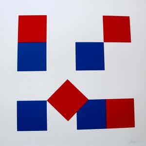 Els de Groot - Zeefdruk: Movement - 1975 verkocht voor € 65!