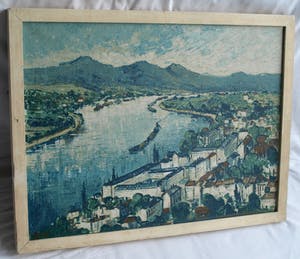 Clement van Vlaardingen - Ingelijst, olieverf op doek , “Bonn” – ca. 1960 kopen? Bied vanaf 75!